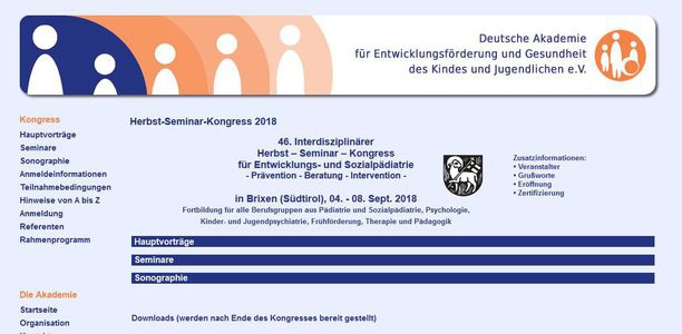 Bild zu Entwicklungs- und Sozialpädiatrie - Herbst-Seminar-Kongress 2018