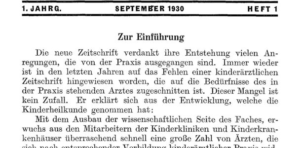 Bild zu Jubiläum - 90 Jahre Kinderärztliche Praxis